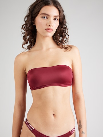 Bandeau Hauts de bikini Calvin Klein Swimwear en violet