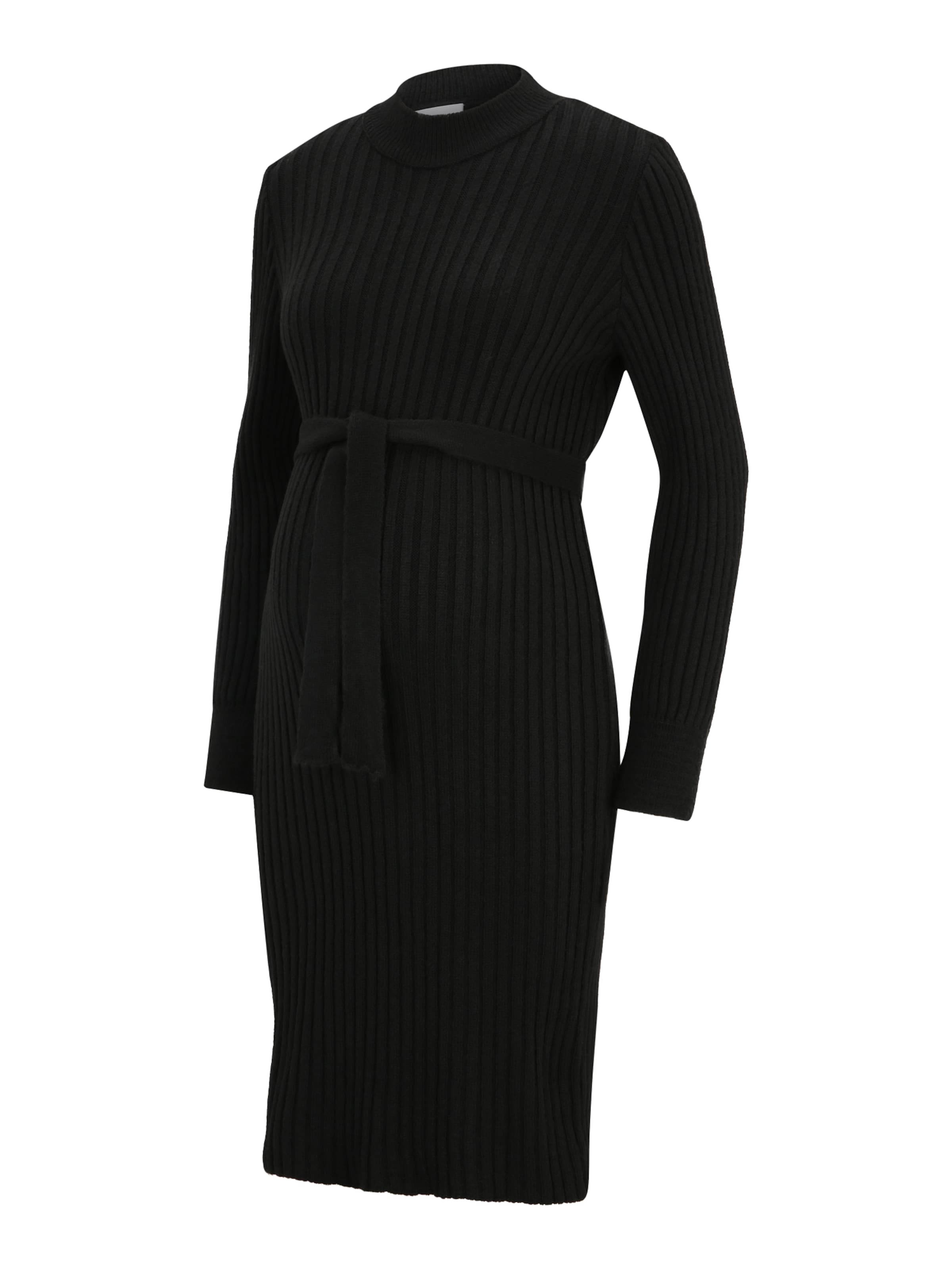 MAMALICIOUS Úpletové šaty 'MLNancy' – černá: přední strana