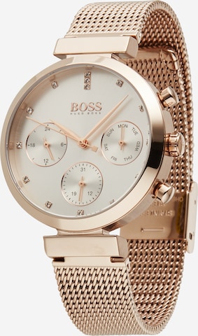 BOSS Black - Reloj analógico 'Flawless' en oro: frente