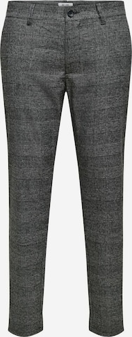 Only & Sons Regular Chino Pants in Grey: front