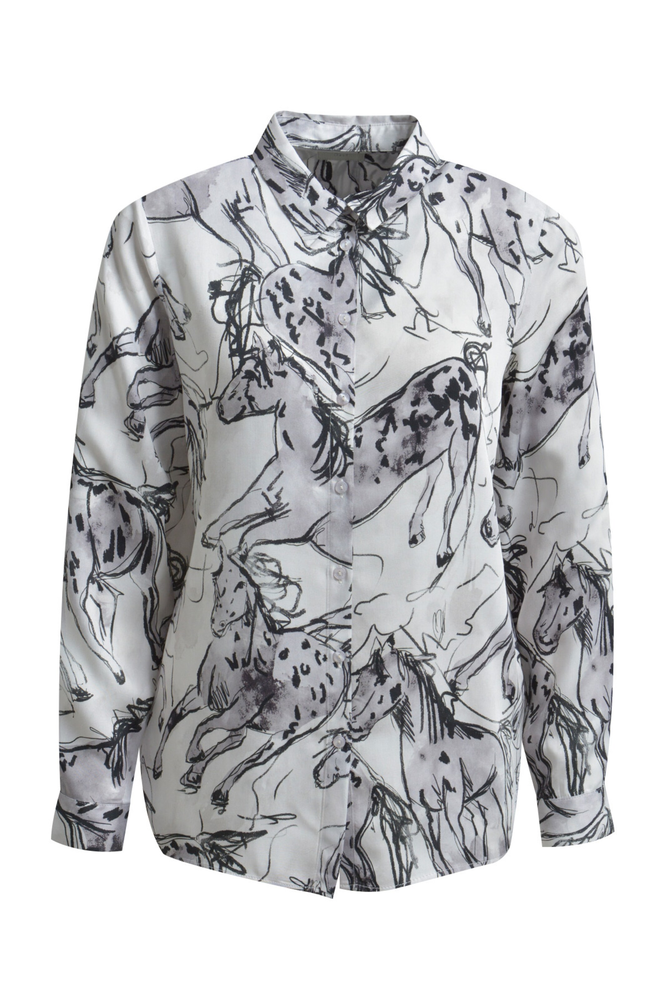 Milano Italy Bluse in Weiß: Vorderseite