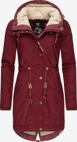 Ragwear Winterparka 'Canny' in Rot: Vorderseite