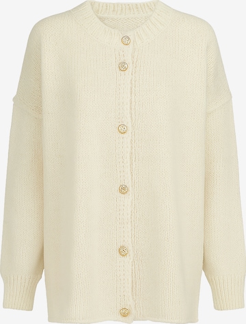 Elara Cardigan i hvid: forside