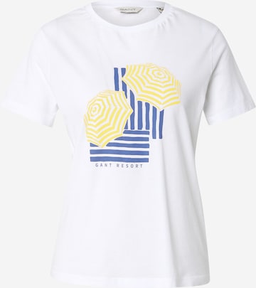Maglietta di GANT in bianco: frontale