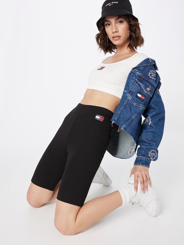 Skinny Leggings de la Tommy Jeans pe negru