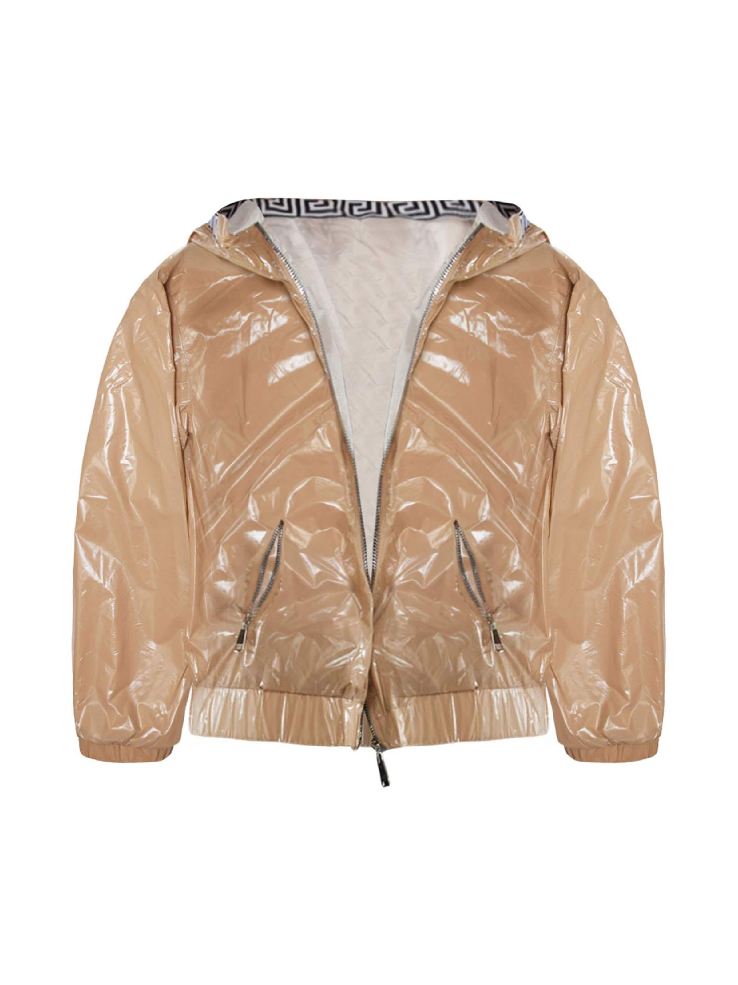 TOOche Performance Jacket 'Labyrinth' in Beige: front