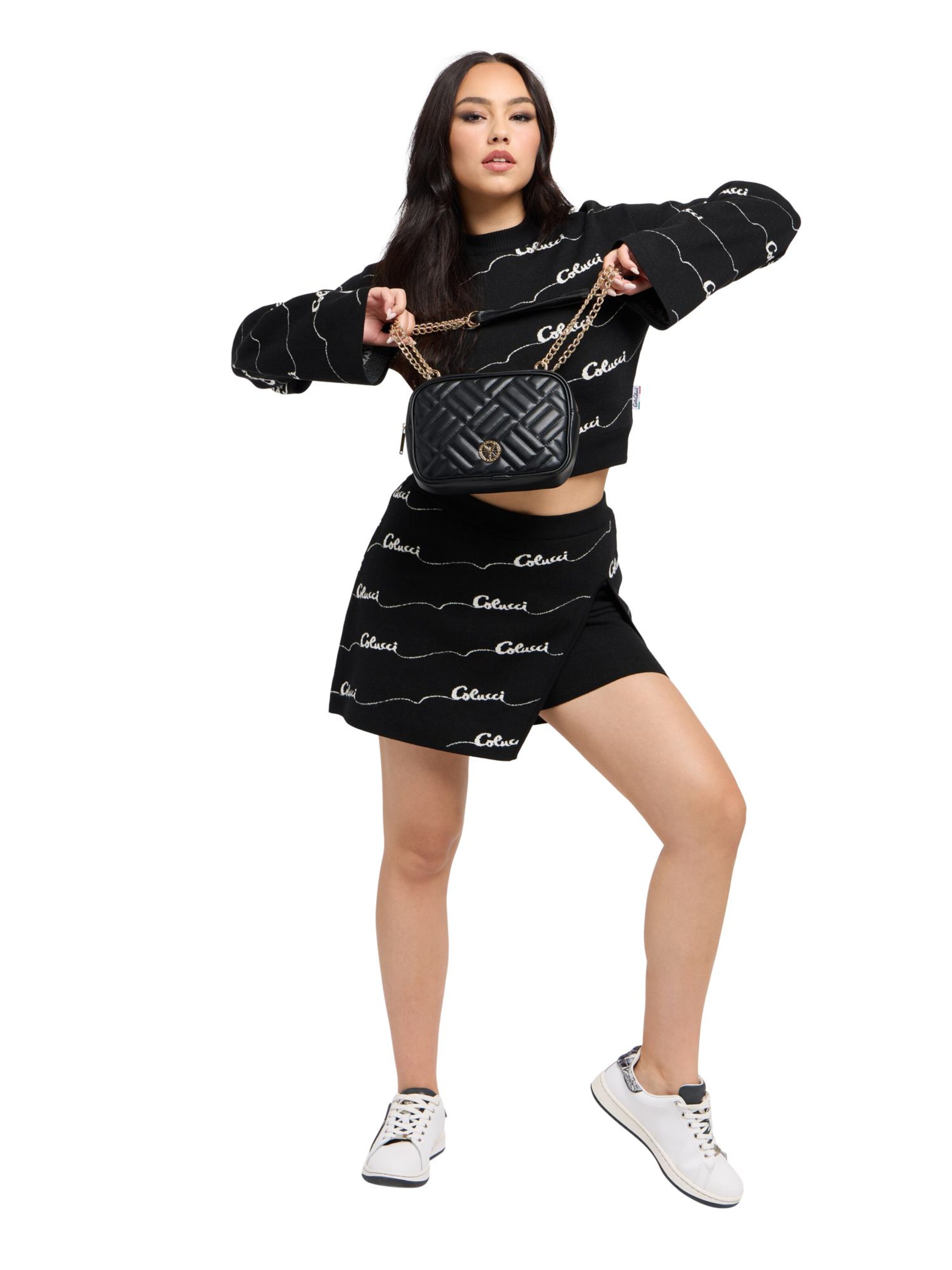 Jupe 'Di Vendra' Carlo Colucci en noir