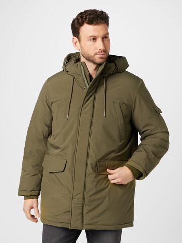 BURTON MENSWEAR LONDON Parka zimowa w kolorze zielony: przód