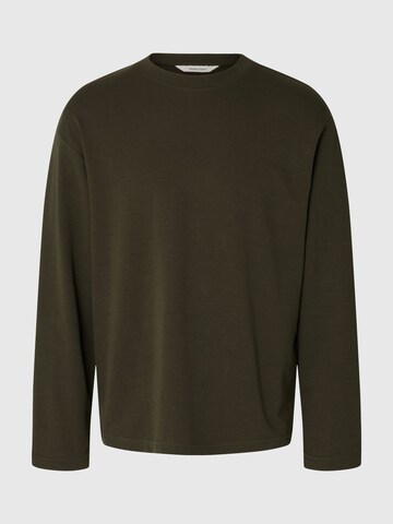 SELECTED - Camiseta 'Oscar' en verde
