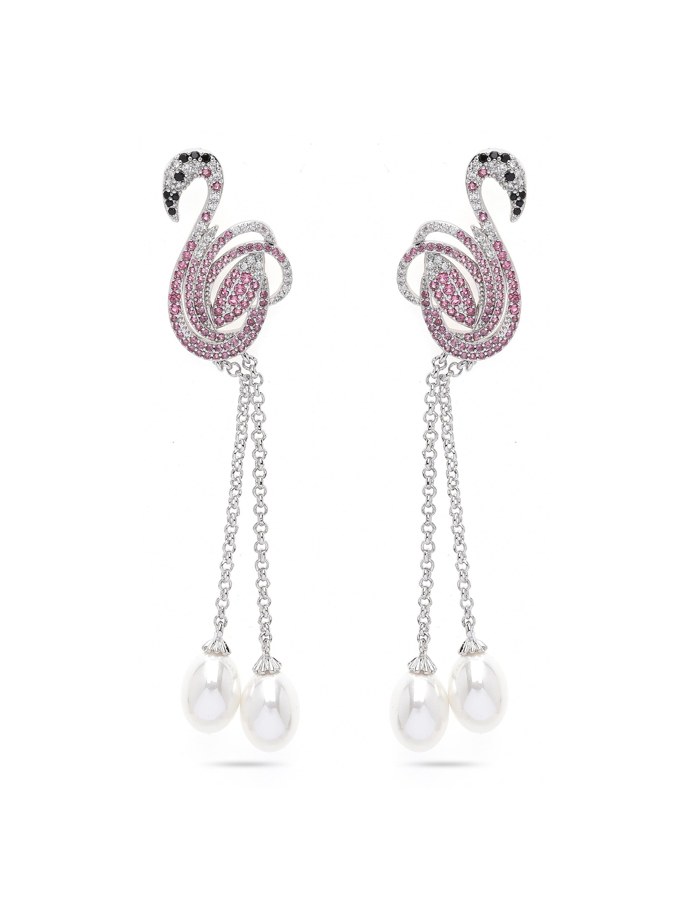 AVANT-GARDE PARIS Earrings 'Ivanala' in Pink: front