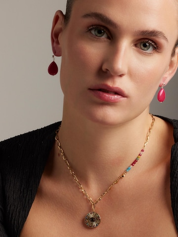 Luxenter Earrings 'Kenitna' in Pink