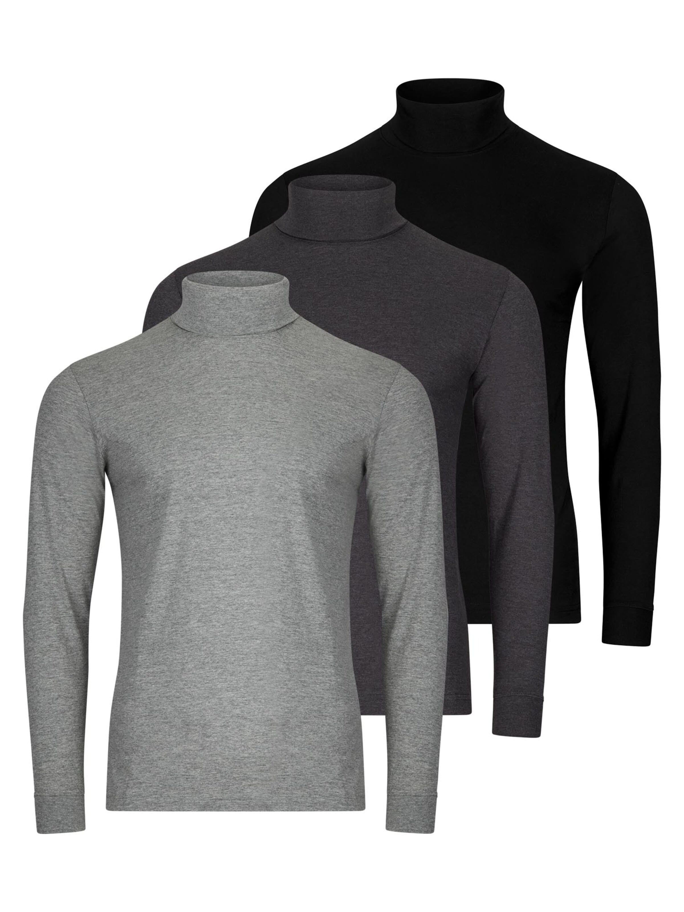 Ragman Shirt 'Basic' in Grey: front