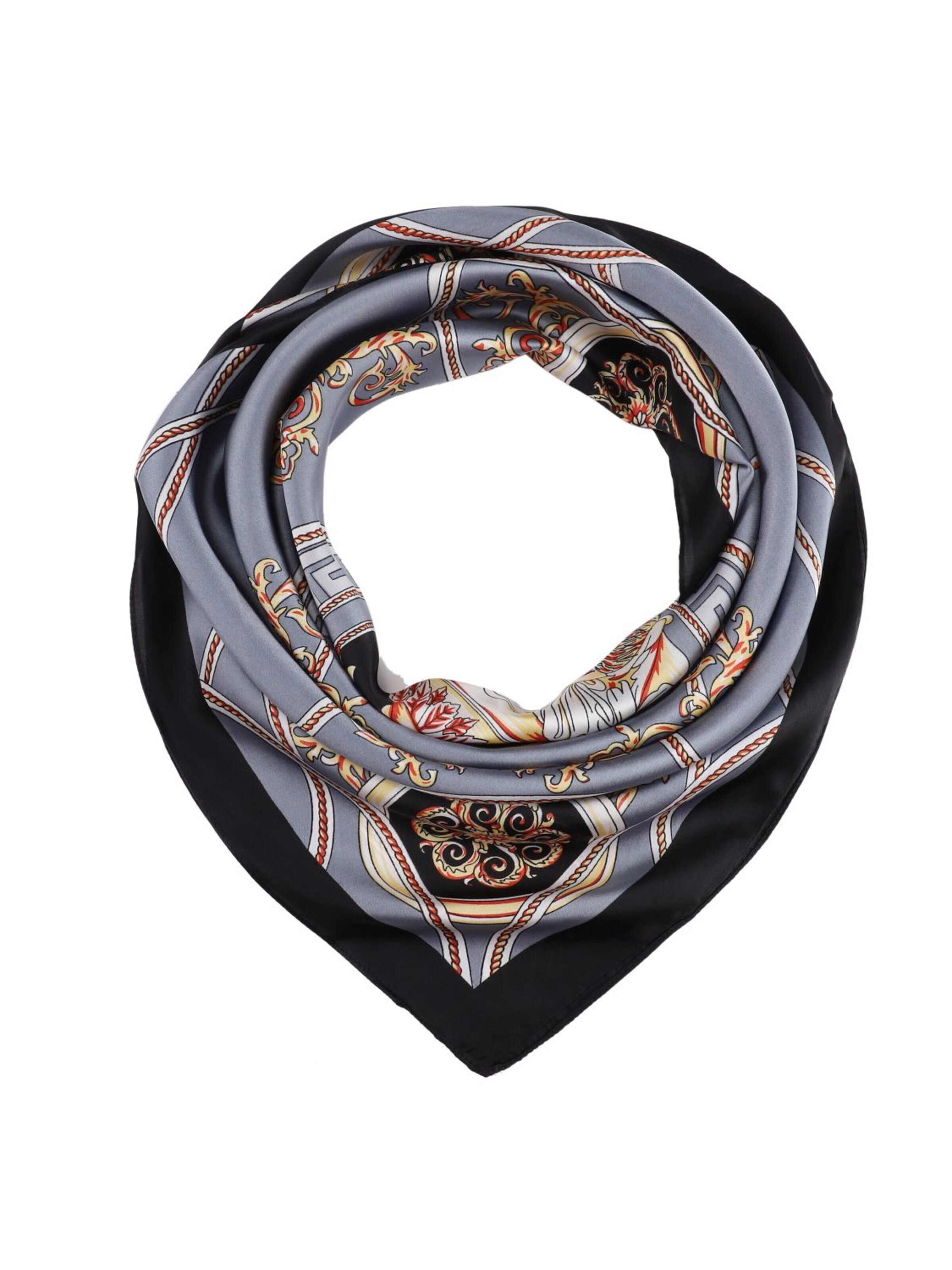 19V69 ITALIA Scarf 'Carré de Soie VKING' i grå
