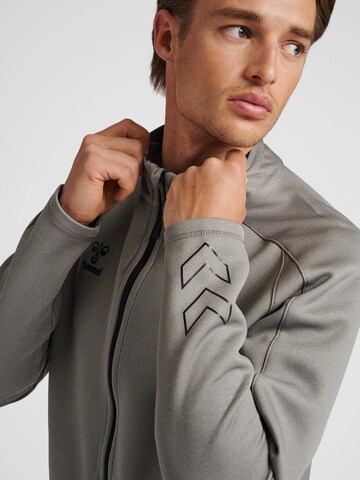 Hummel Athletic Zip-Up Hoodie in Grey