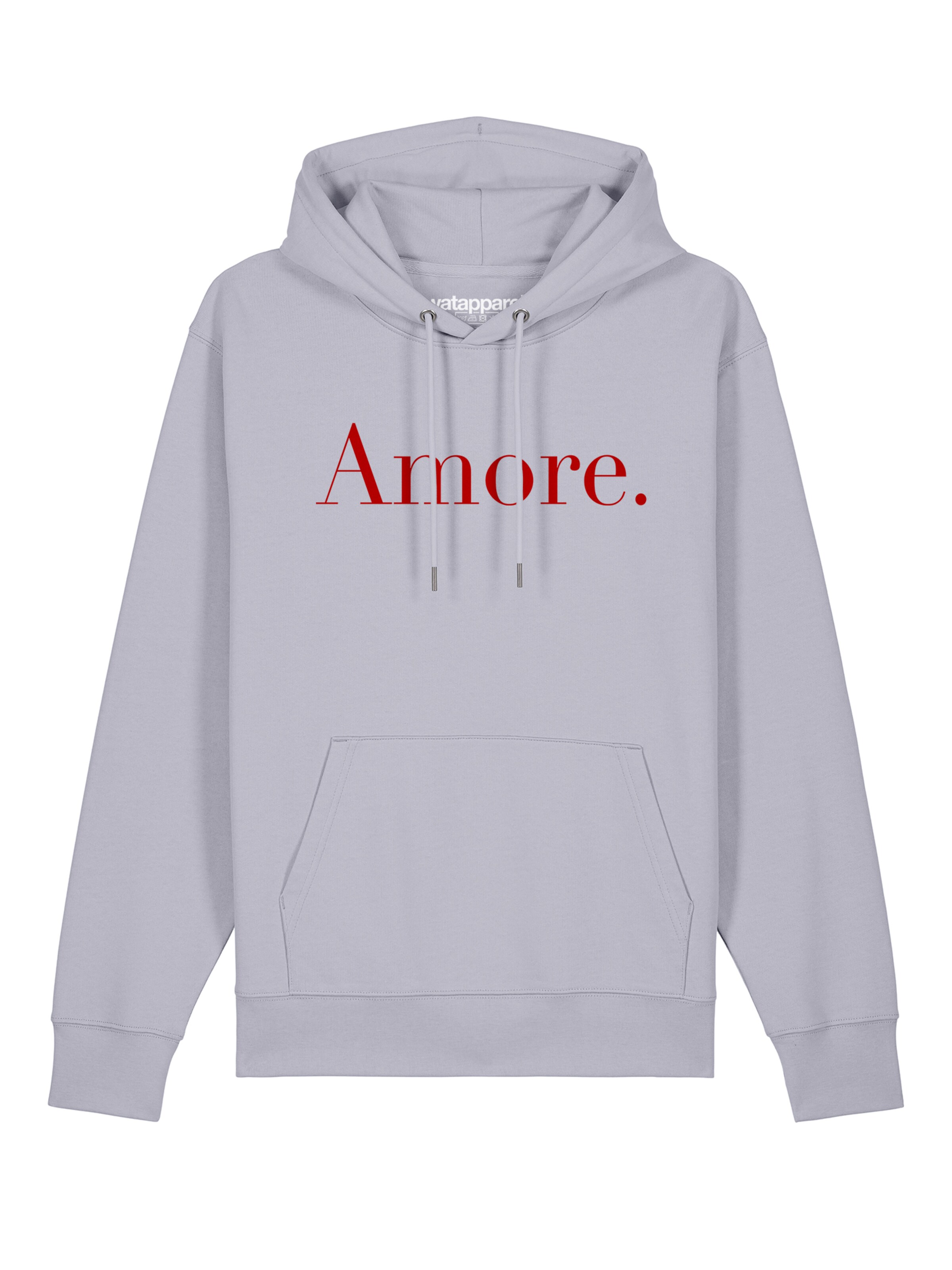 Felpa ' Amore ' di Watapparel in lilla: frontale