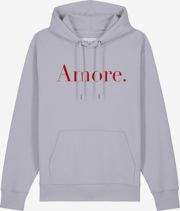 Watapparel Sweatshirt ' Amore ' in Lila: Vorderseite
