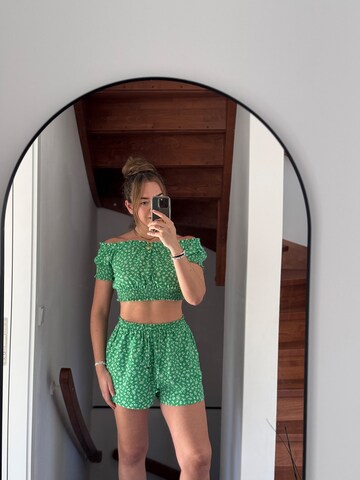 BallaliLoosefit Hlače - zelena boja