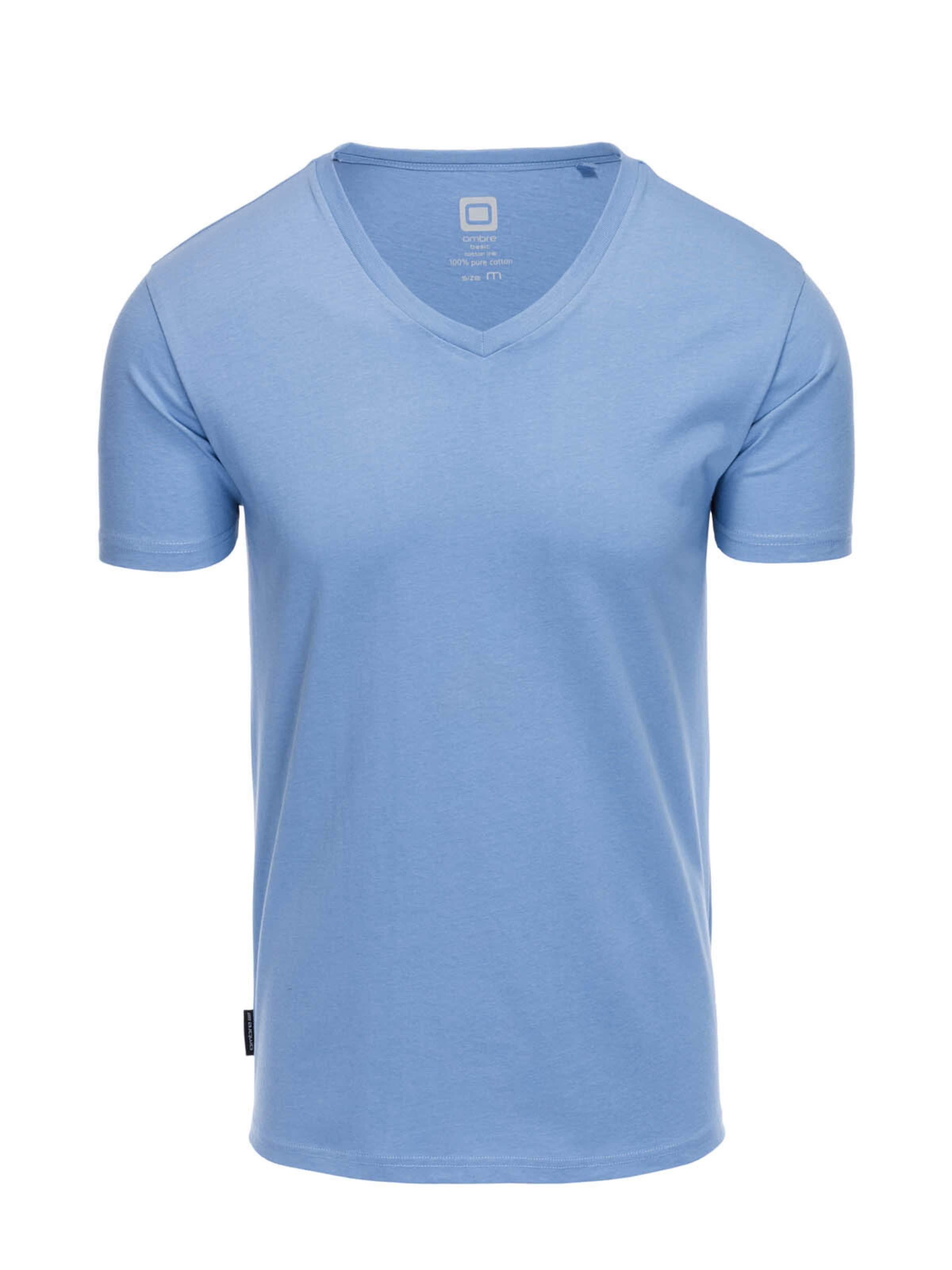 Ombre Shirt 'OM-TSBS-0145' in Blauw: voorkant
