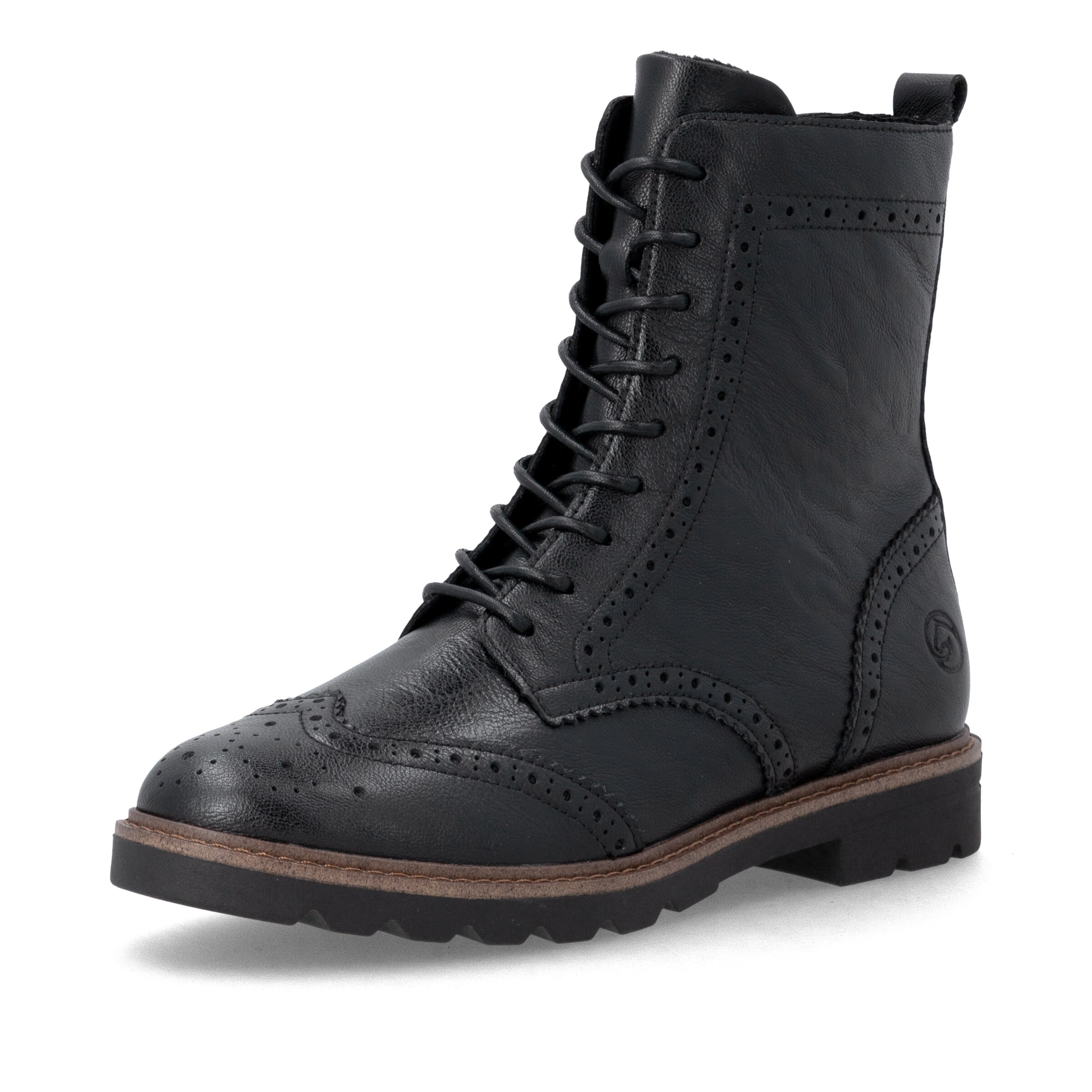 Bottines à lacets REMONTE en noir : devant
