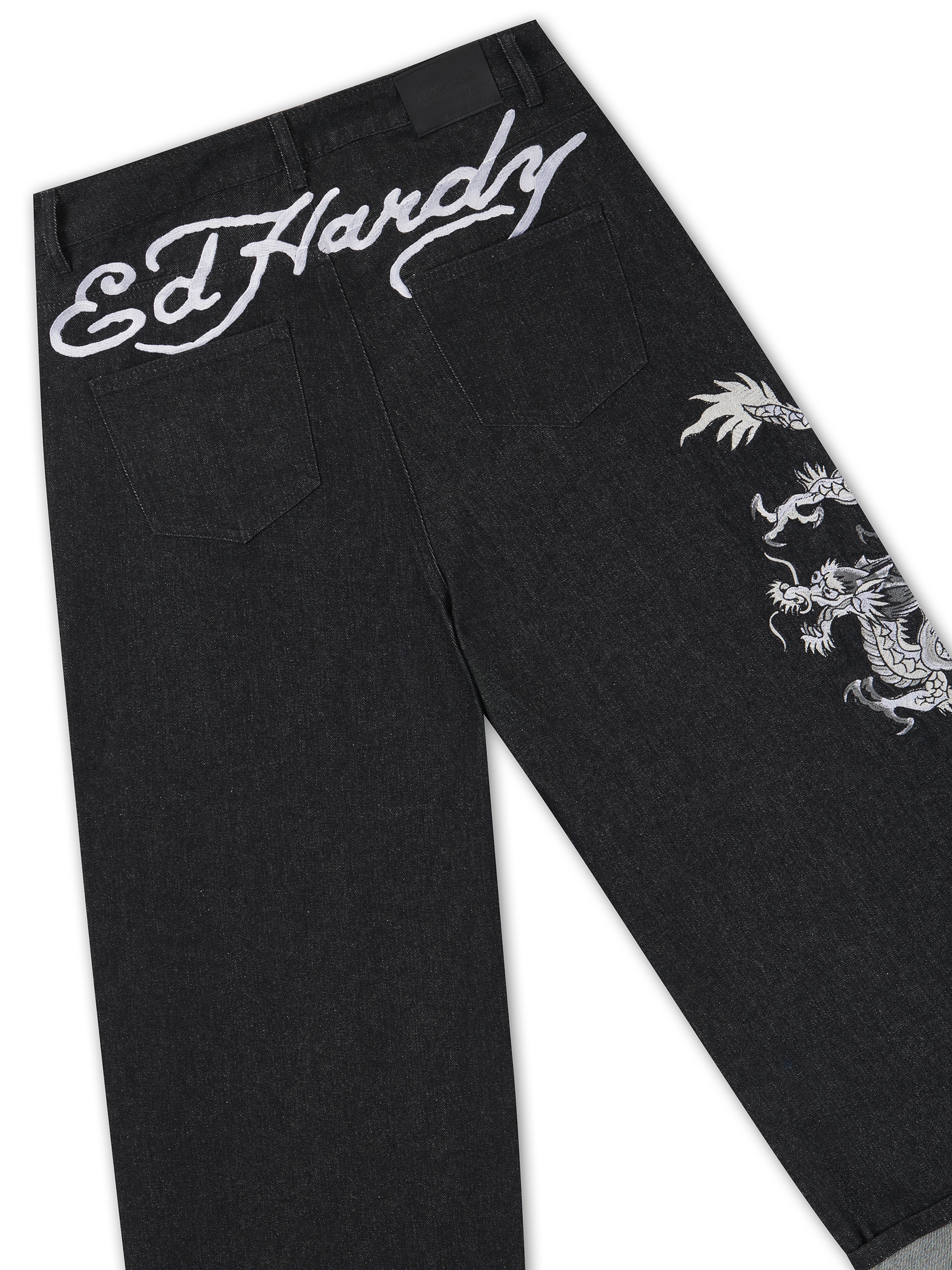 Ed Hardy - Loosefit Vaquero en negro