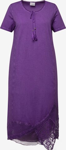 MIAMODA Dress in Purple: front