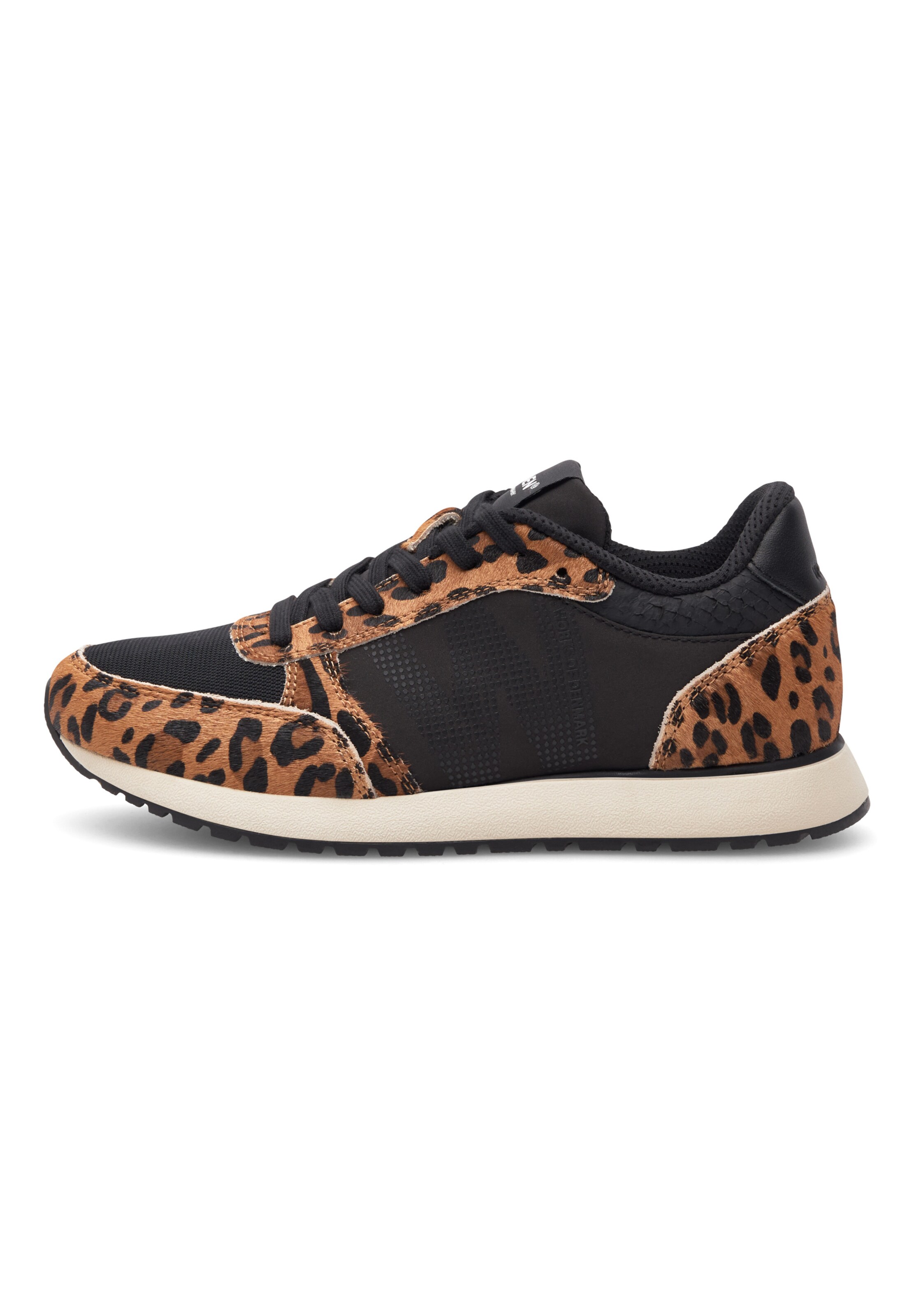 WODEN Sneaker low 'Ronja Cowhair' i brun: forside