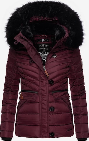 NAVAHOO Winter jacket 'Wisteriaa' in Red: front