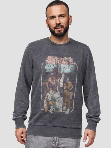 Recovered Sweatshirt 'Return Of The Jedi Group' in Grijs: voorkant