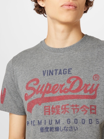 Superdry Футболка в Серый