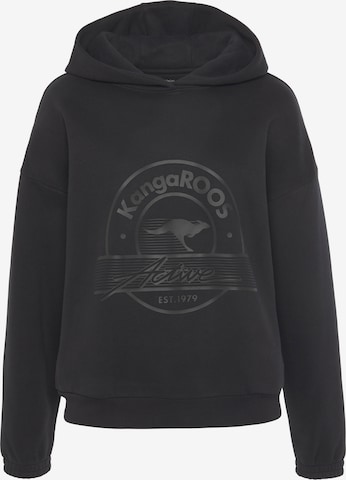 KangaROOS Sweatshirt in Black: front