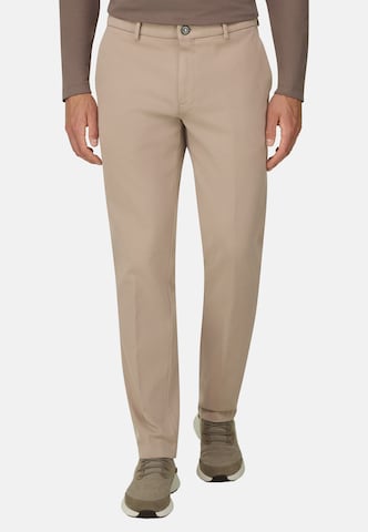Regular Pantalon chino Boggi Milano en beige : devant