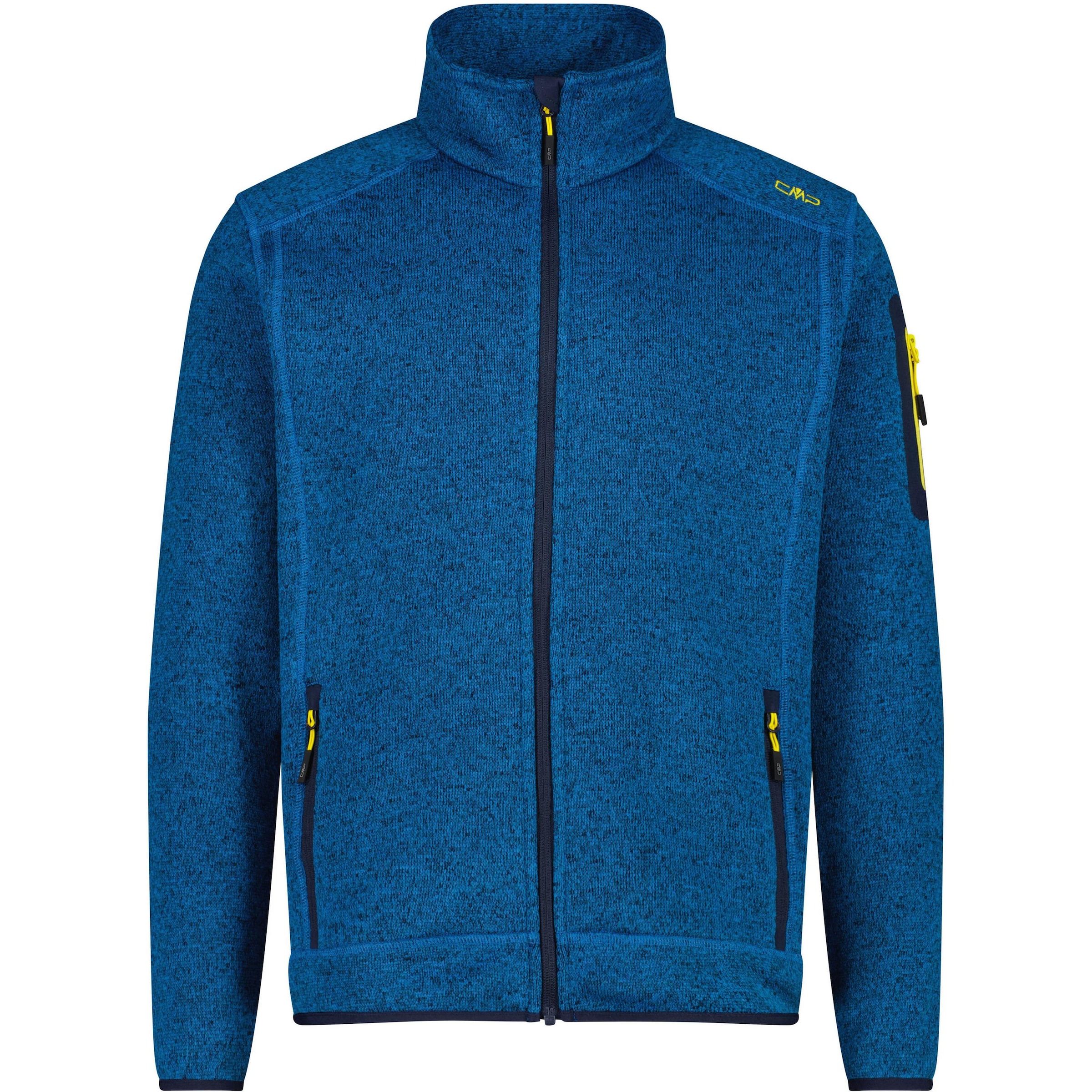 CMP Athletic Fleece Jacket in Blue: front