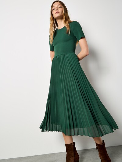 Apricot Robe ' ' en 34 en vert, Vue avec produit