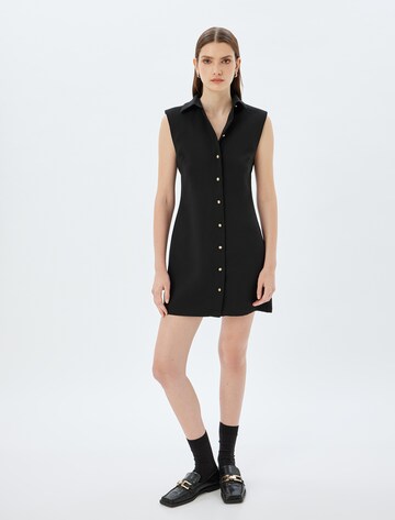 Koton Shirt Dress in Black: front