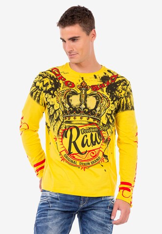 CIPO & BAXX Sweatshirt in Gelb