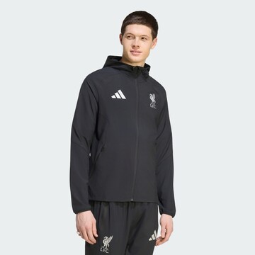 ADIDAS PERFORMANCE Trainingsjack 'FC Liverpool Tiro' in Zwart: voorkant