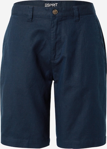 ESPRIT Regular Chino Pants in Blue: front