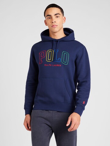 Sweat-shirt Polo Ralph Lauren en bleu : devant