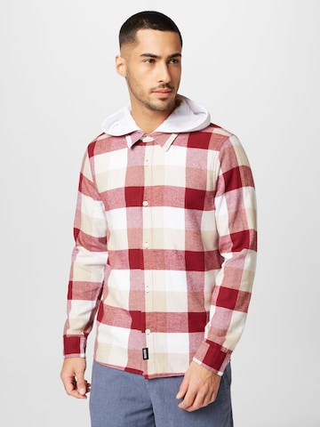 Regular fit Camicia di HOLLISTER in rosso: frontale