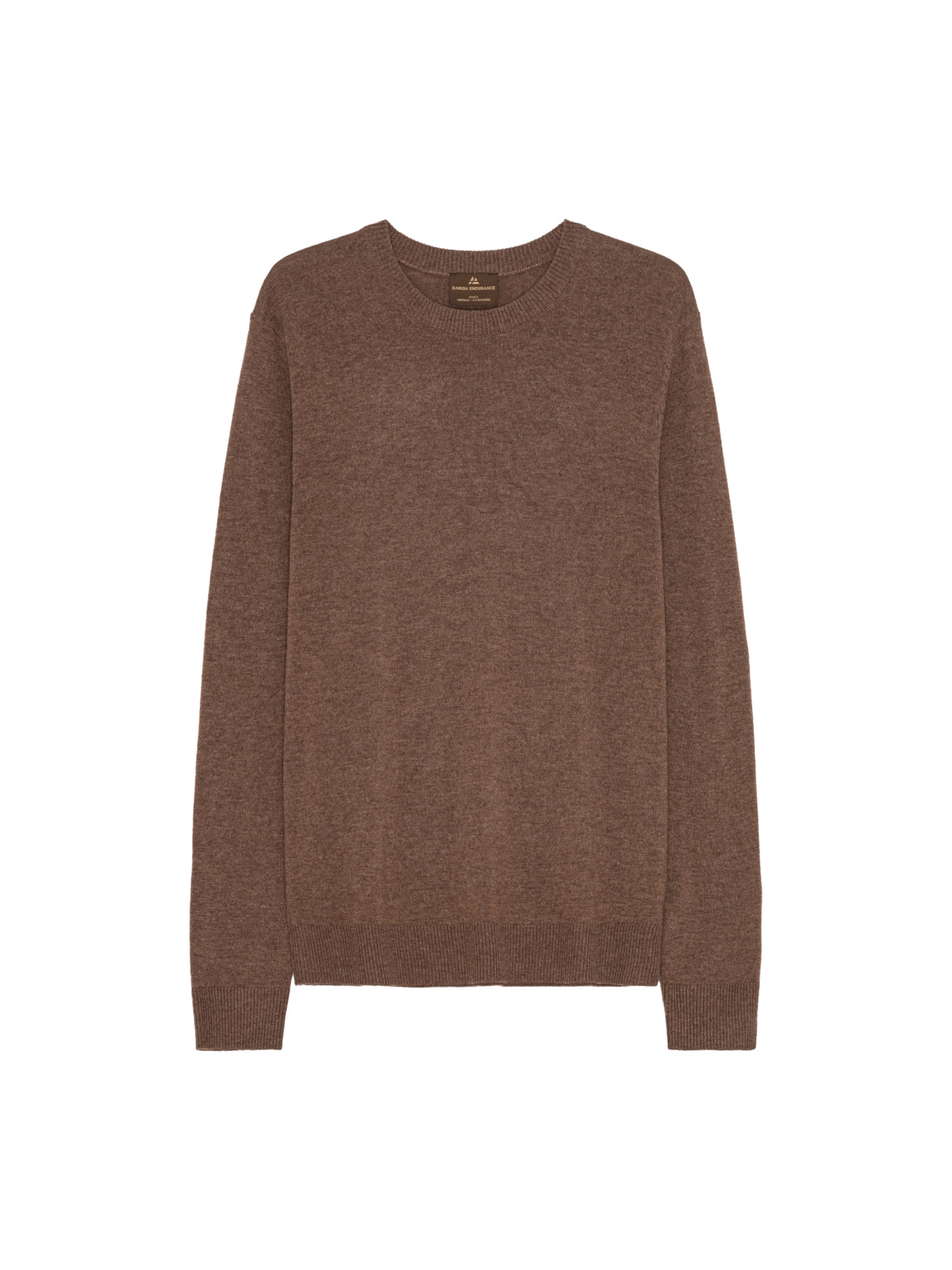 DANISH ENDURANCE Pullover 'Heritage Merino Cashmere' i brun: forside
