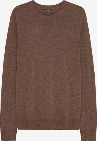 DANISH ENDURANCE Pullover 'Heritage Merino Cashmere' i brun: forside