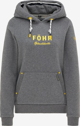 Schmuddelwedda Sweatshirt 'Föhr' in Grijs: voorkant