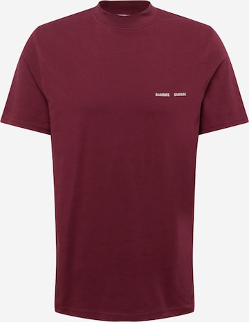 T-Shirt 'Norsbro' Samsøe Samsøe en rouge : devant