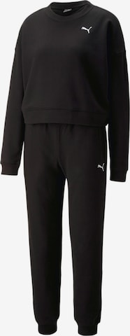 PUMA Sweatsuit in Black: front