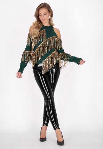 Pull-over faina en vert