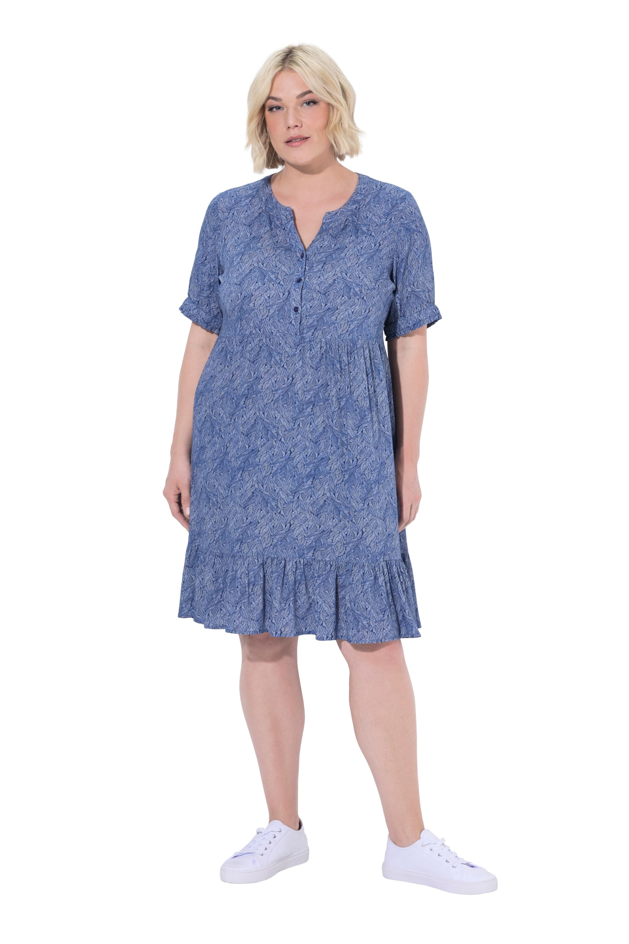 Ulla Popken Kleid in Blau: Vorderseite