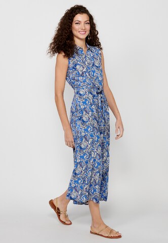 Robe-chemise KOROSHI en bleu