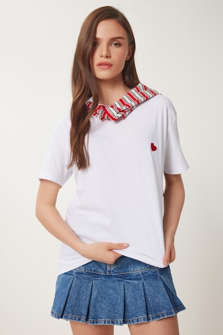 T-shirt Happiness İstanbul en blanc : devant