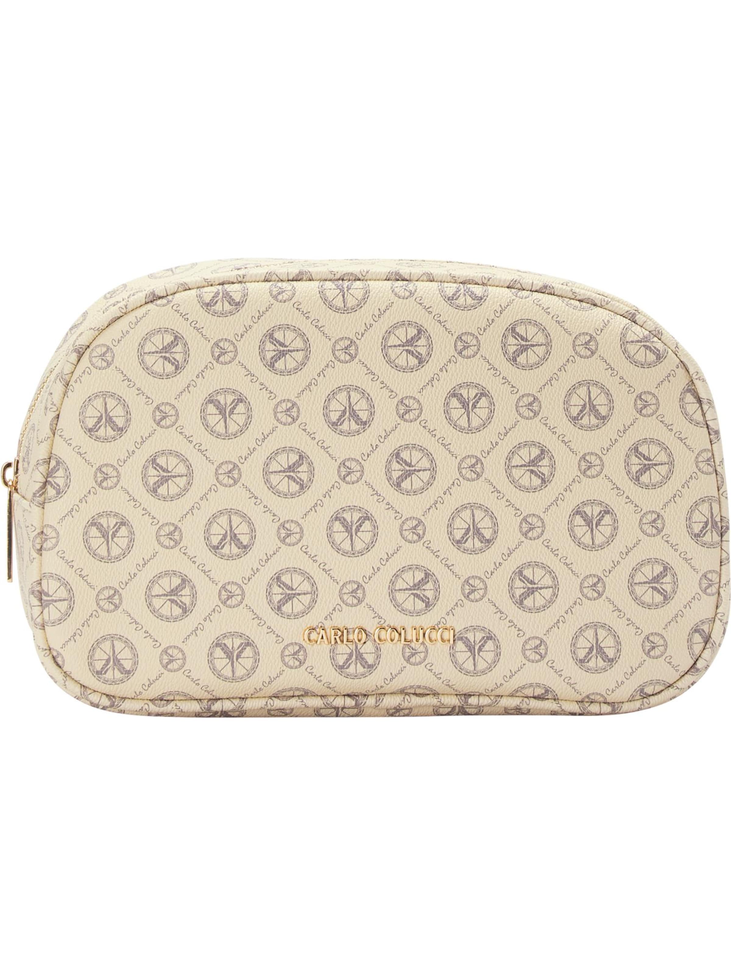Carlo Colucci Toiletry bag 'Cozzio' in Beige: front