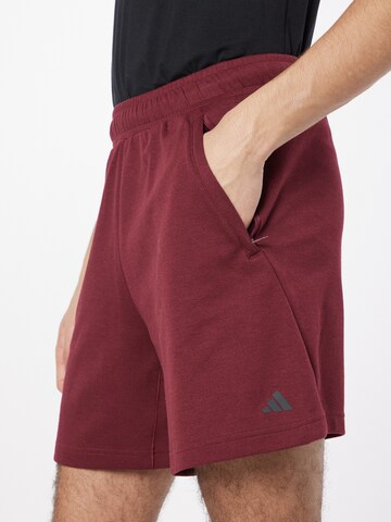 ADIDAS PERFORMANCE - regular Pantalón deportivo en rojo